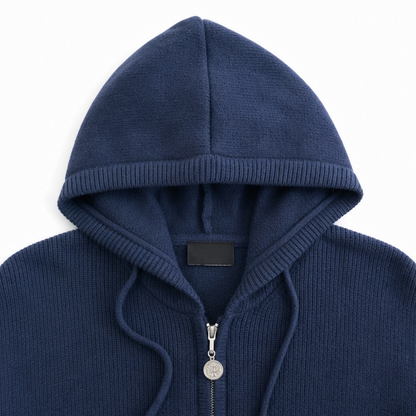 Gilet à capuche à manches rayées pour femmes
