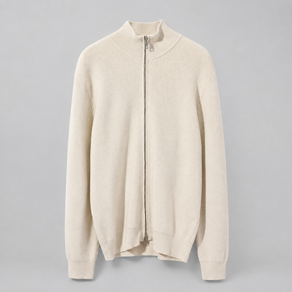 Gilet zippé à col montant pour homme
