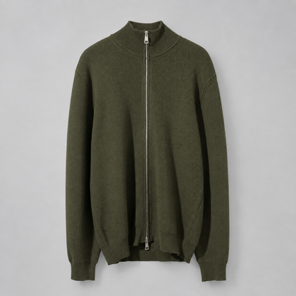 Gilet zippé à col montant pour homme