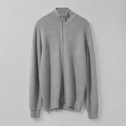 Gilet zippé à col montant pour homme