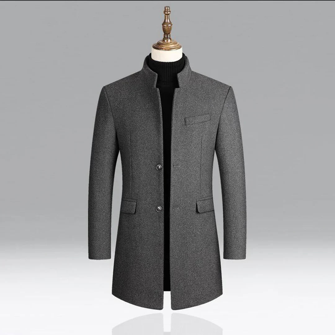 Manteau Long avec Fermeture Croisée pour Homme | Idéal pour les Occasions Formelles et Quotidiennes