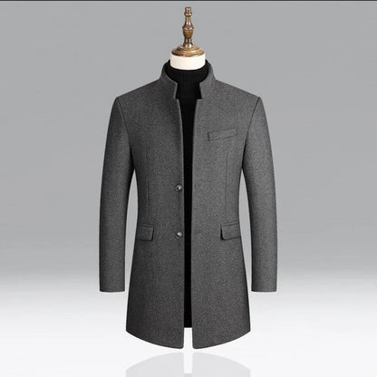 Manteau Long avec Fermeture Croisée pour Homme | Idéal pour les Occasions Formelles et Quotidiennes