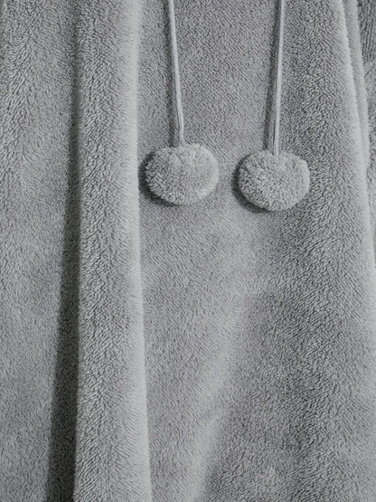 Robe À Capuche Ample avec Poches pour Femme Grande Taille | Idéale pour L’Automne Et L’Hiver