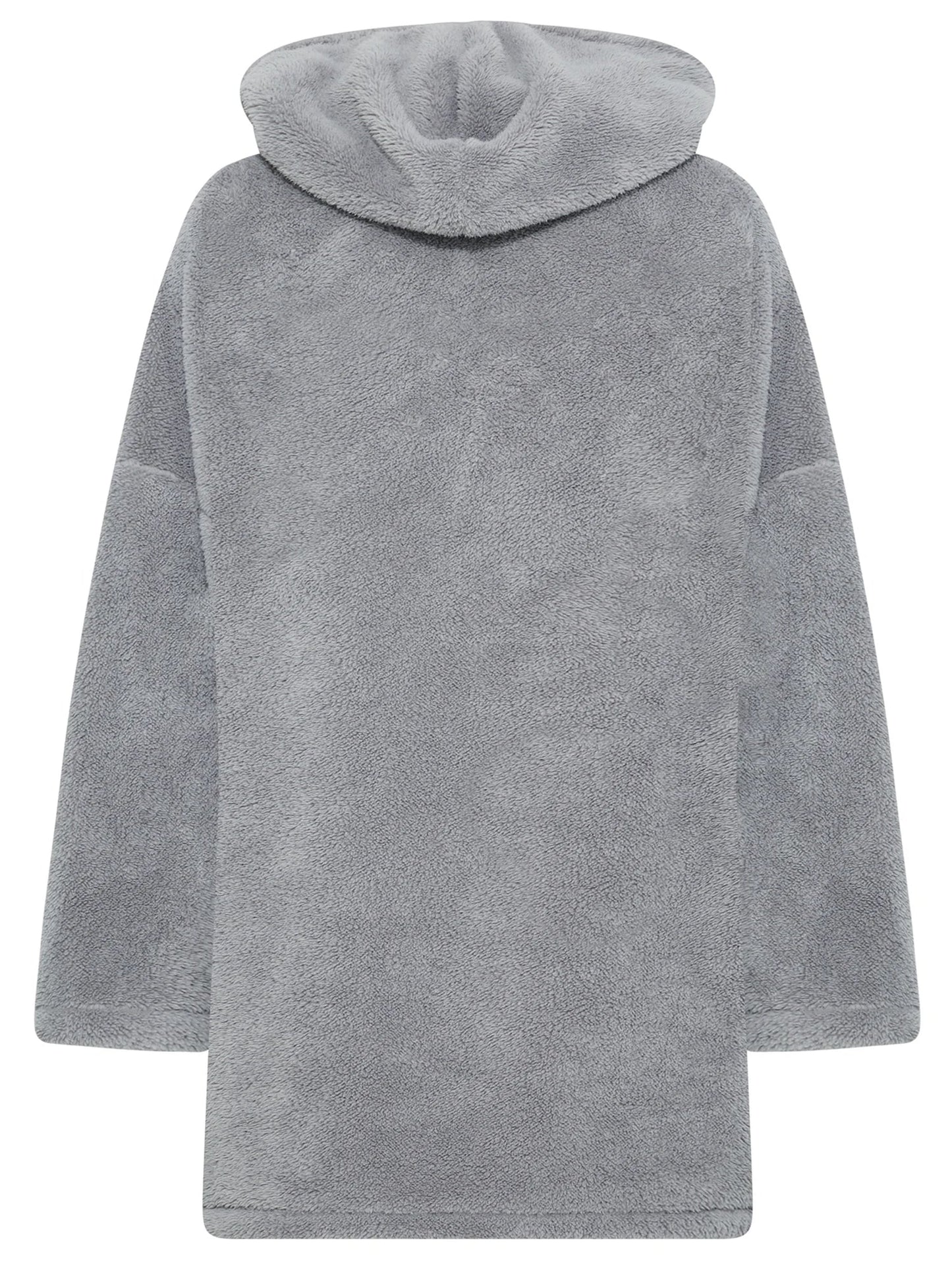 Robe À Capuche Ample avec Poches pour Femme Grande Taille | Idéale pour L’Automne Et L’Hiver