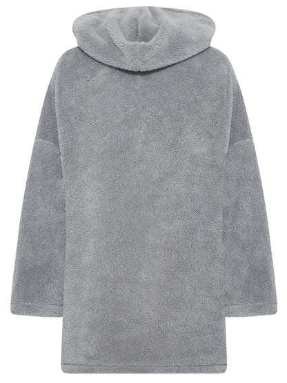 Robe À Capuche Ample avec Poches pour Femme Grande Taille | Idéale pour L’Automne Et L’Hiver