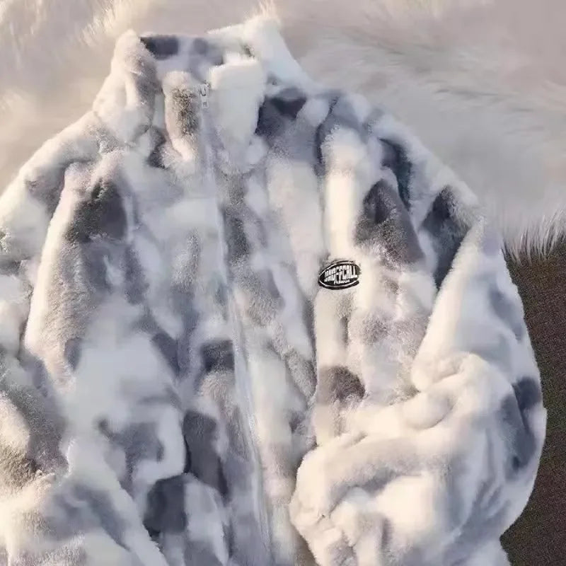 Veste à Motif Tie-Dye avec Fermeture Zippée pour Femme | Idéale pour l’Hiver