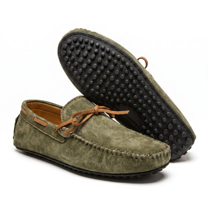 Mocassin à détail noué et bout rond pour homme | Idéal pour l’automne