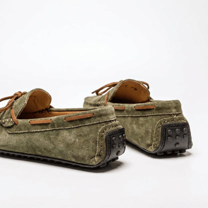 Mocassin à détail noué et bout rond pour homme | Idéal pour l’automne