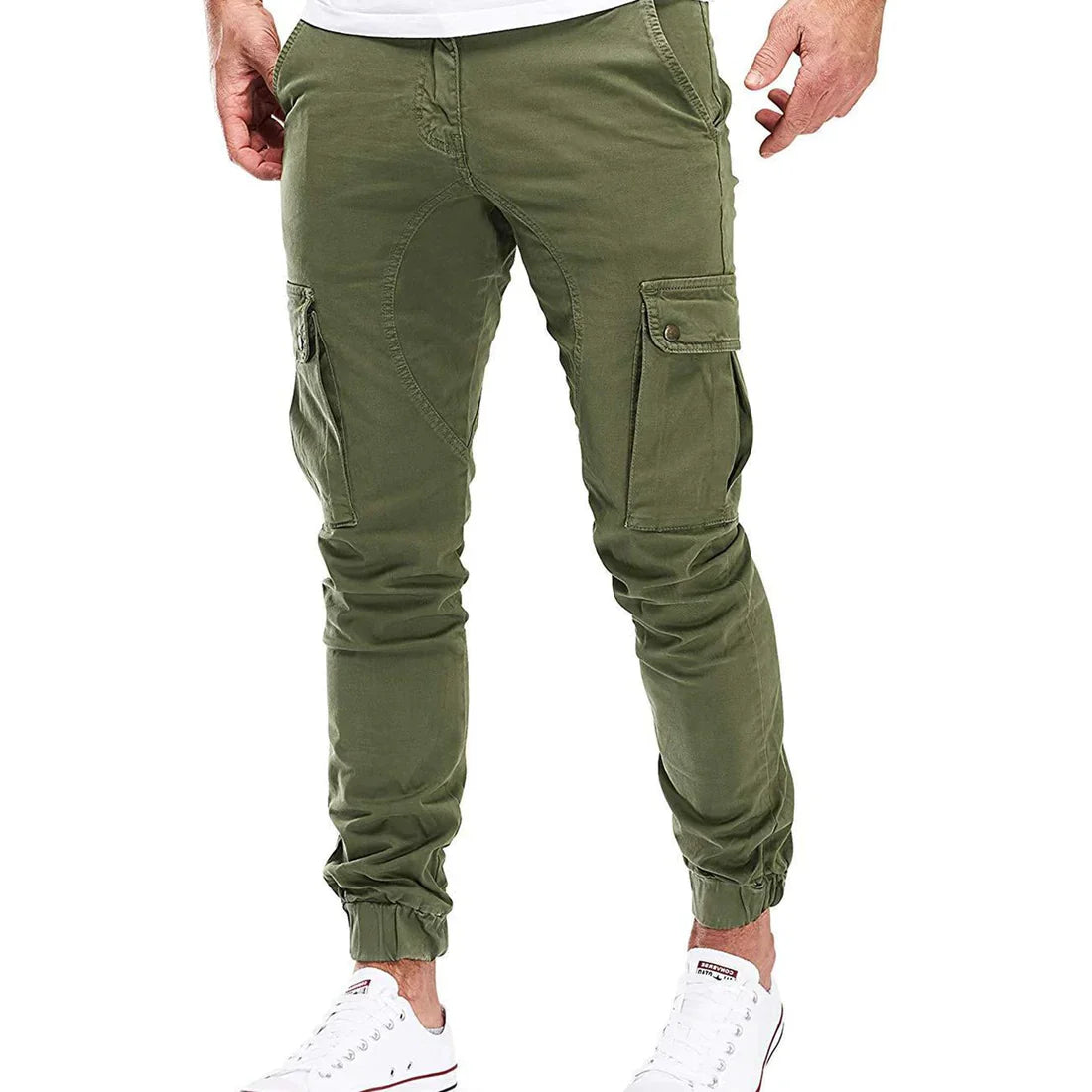 Pantalon Cargo Slim avec Taille Élastique pour Homme | Idéal pour le Quotidien et les Activités Décontractées
