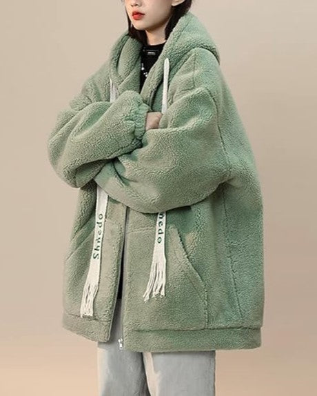 Veste Zippée Longue en Coupe Ample pour Femme | Idéale pour l’Hiver