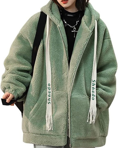 Veste Zippée Longue en Coupe Ample pour Femme | Idéale pour l’Hiver