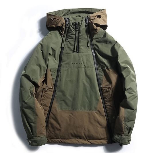 Veste D’Hiver Zippée avec Capuche Amovible pour Homme | Idéale pour Saison Froide