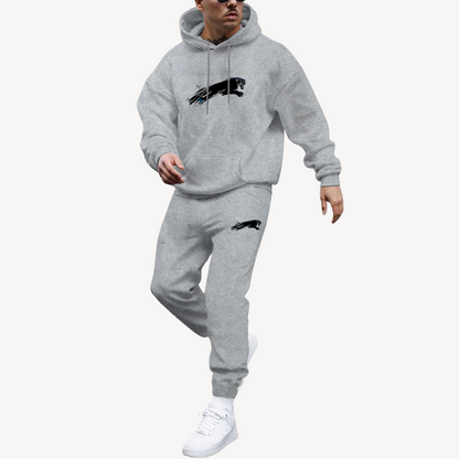 Ensemble Hoodie Graphique Et Jogging pour Homme avec Taille Ajustable | Idéal pour Les Loisirs Et Le Quotidien