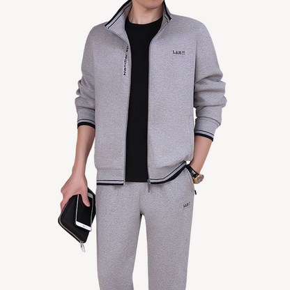 Ensemble De Survêtement Zippé pour Homme avec Taille Ajustable | Idéal pour Les Loisirs Et Le Sport