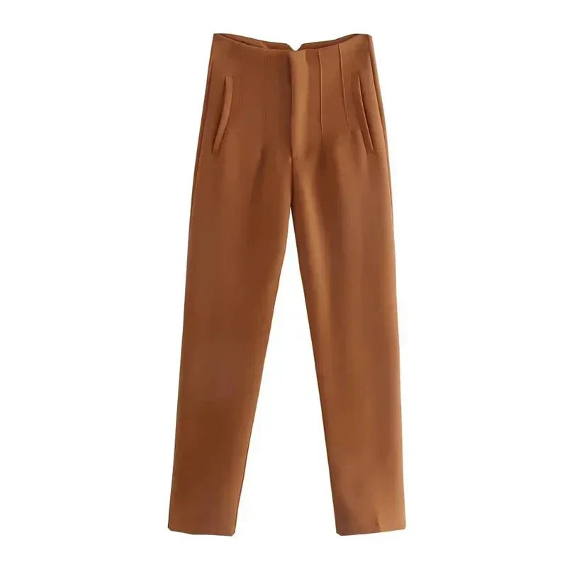 Pantalon Classique Avec Coupe Droite Pour Femmes | Idéal Pour Travail Et Occasions