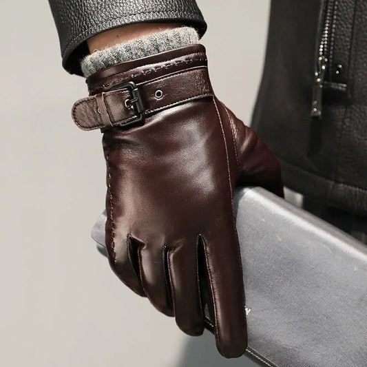 Gants À Écran Tactile avec Sangle Réglable pour Homme | Idéal pour L’Hiver