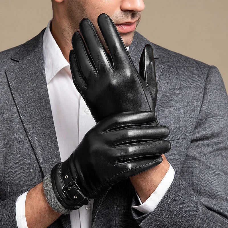 Gants À Écran Tactile avec Sangle Réglable pour Homme | Idéal pour L’Hiver