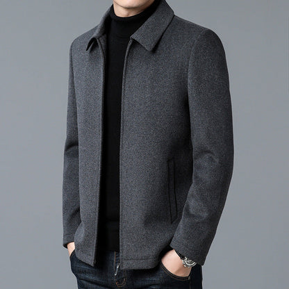 Veste À Coupe Moderne Avec Fermeture Dissimulée Pour Homme | Idéale Pour La Saison Froide