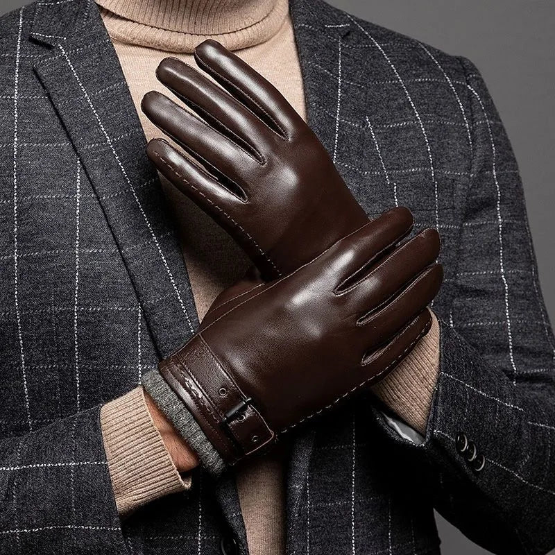 Gants À Écran Tactile avec Sangle Réglable pour Homme | Idéal pour L’Hiver