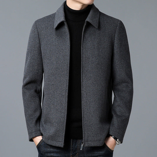 Veste À Coupe Moderne Avec Fermeture Dissimulée Pour Homme | Idéale Pour La Saison Froide