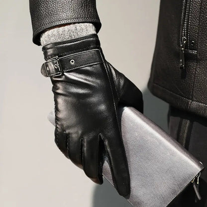 Gants À Écran Tactile avec Sangle Réglable pour Homme | Idéal pour L’Hiver