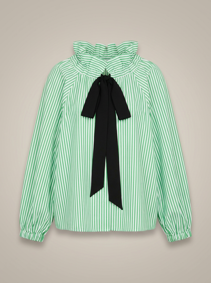 Blouse Ajustée Avec Motif Carreaux Et Nœud Pour Femme | Idéale Pour Usage Quotidien Et Travail