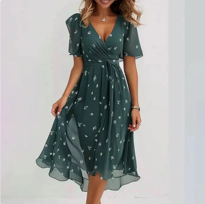 Robe À Col En V Et Coupe Droite Pour Femme | Idéale Pour Le Bureau Ou Les Événements Sociaux