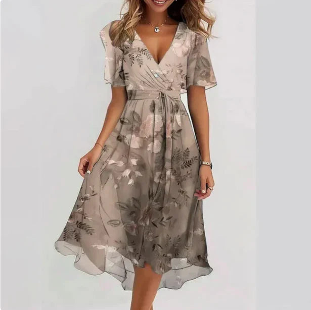 Robe À Col En V Et Coupe Droite Pour Femme | Idéale Pour Le Bureau Ou Les Événements Sociaux