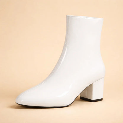 Bottines à talon bloc et bout carré pour femmes | Ideal pour l’automne