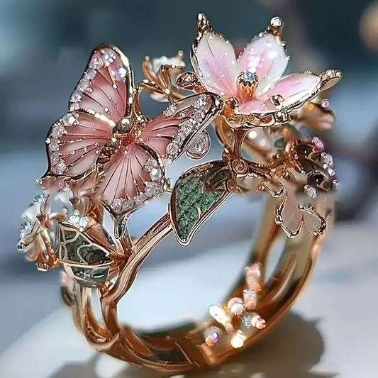 Bague avec Motif Papillon pour Femme | Idéale pour Les Occasions Spéciales