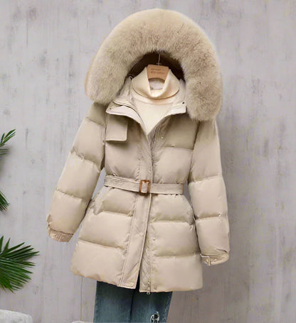 Veste D’Hiver avec Capuche Amovible pour Femme | Idéale pour Temps Froid