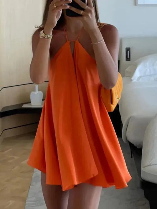 Robe dos Nu à col en V Plongeant pour Femme | Idéale pour les Sorties Estivales