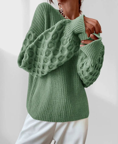 Pull À Col Rond avec Coupe Classique pour Femme | Idéal pour La Saison Automne