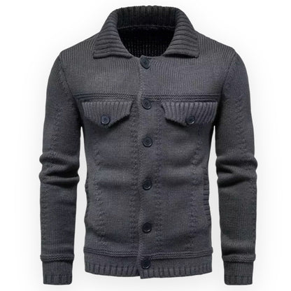 Veste Épaissie avec Fermeture À Boutons pour Hommes | Idéale pour Les Journées Froides