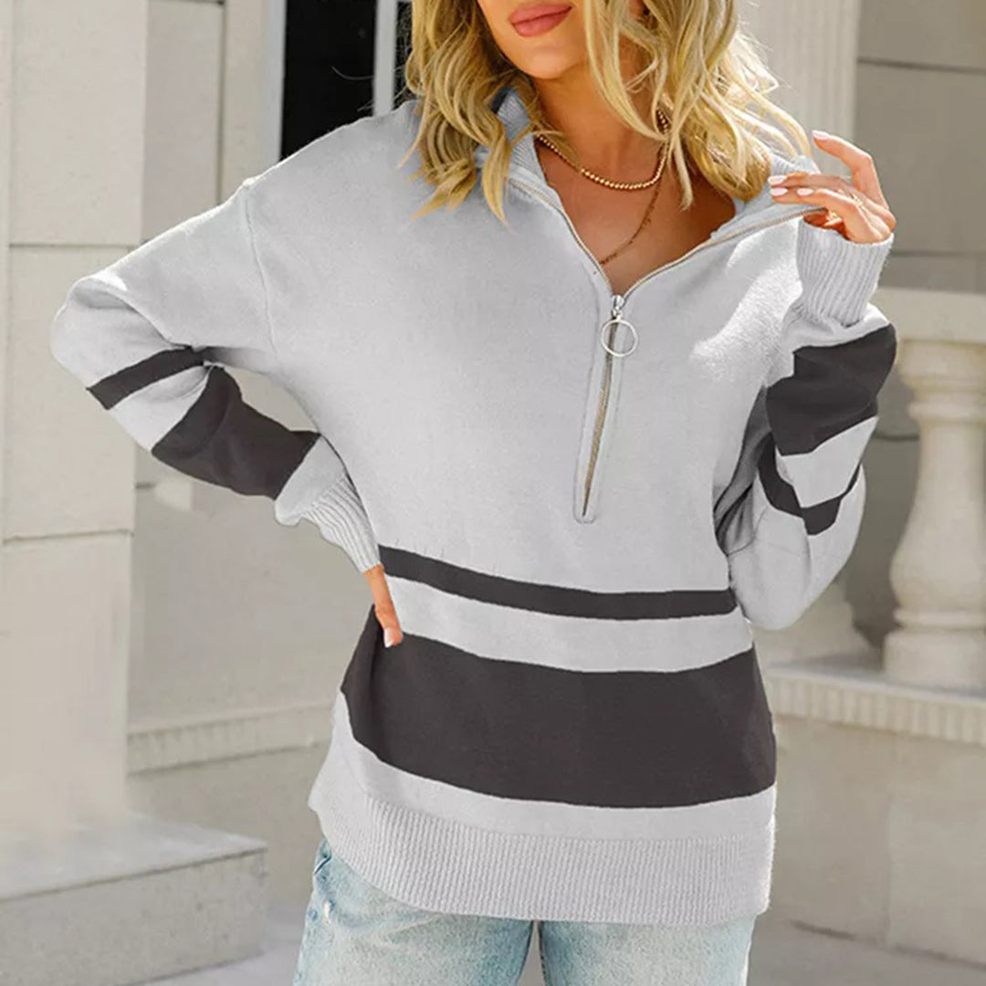 Pull À Col Rond avec Manches Longues pour Femme | Idéal pour L’Hiver