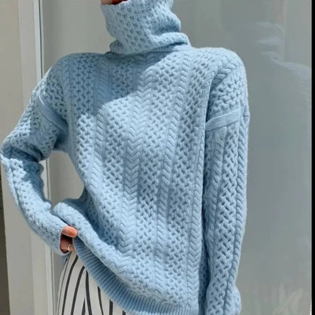 Col Roulé À Manches Longues pour Femme | Idéal pour L’Hiver
