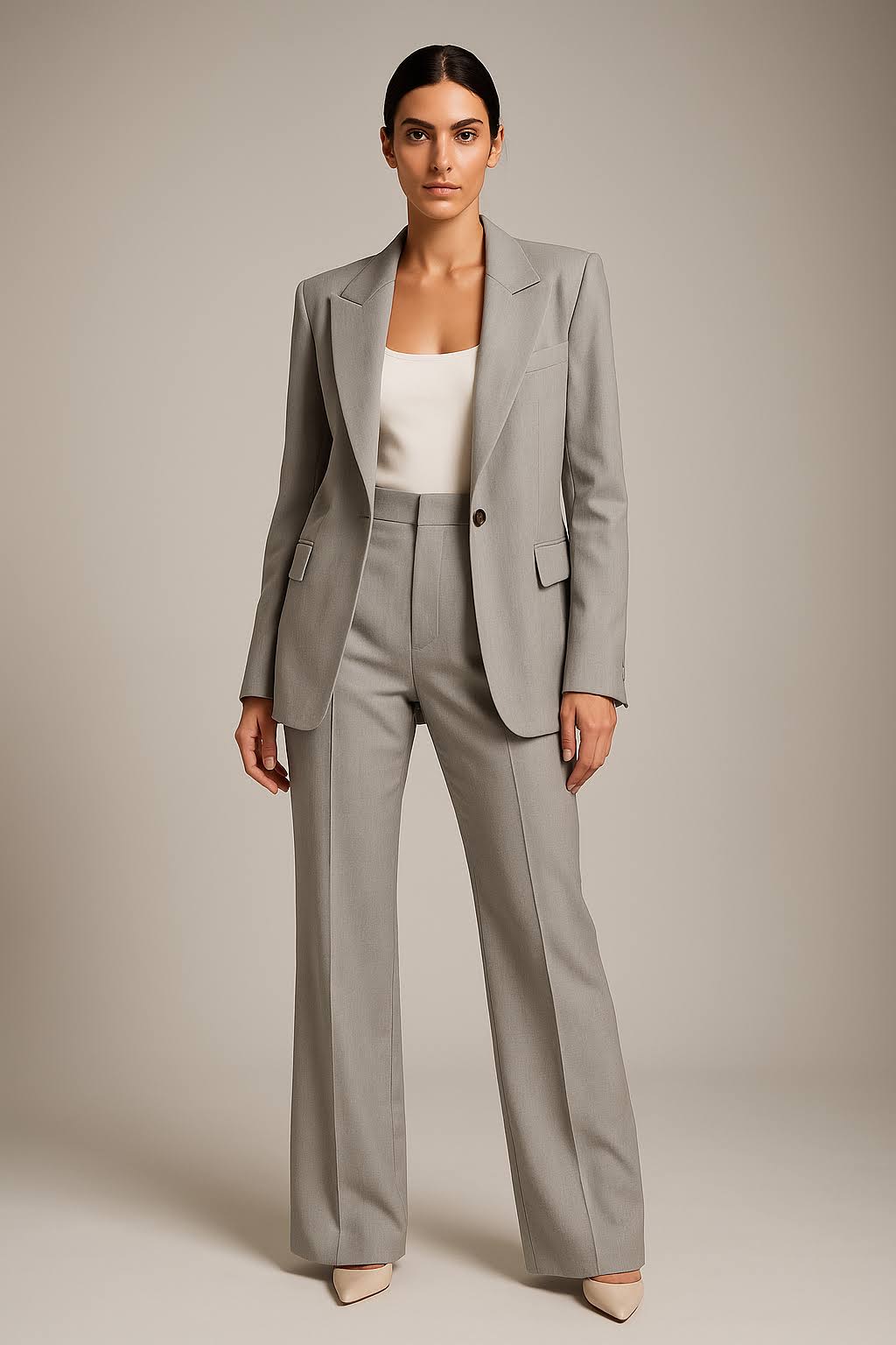 Ensemble Deux Pièces Blazer et Pantalon avec Coupe Ajustée pour Femme | Idéal pour le Bureau