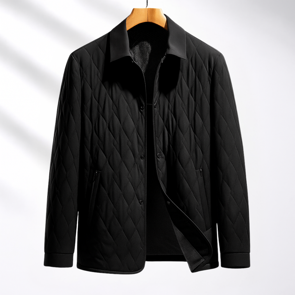 Veste matelassée à col chemise pour hommes