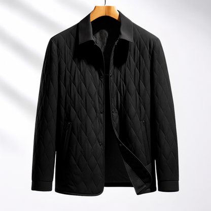 Veste matelassée à col chemise pour hommes