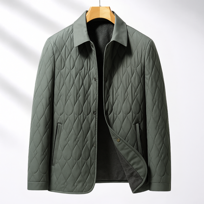 Veste matelassée à col chemise pour hommes
