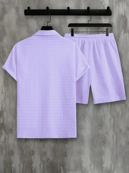 Ensemble Estival avec Chemise et Short Coordonnés pour Homme | Idéal pour les Journées d’Été