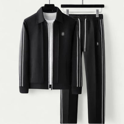 Ensemble De Survêtement avec Veste Zippée Et Pantalon Tapered pour Homme | Idéal pour Les Activités Quotidiennes