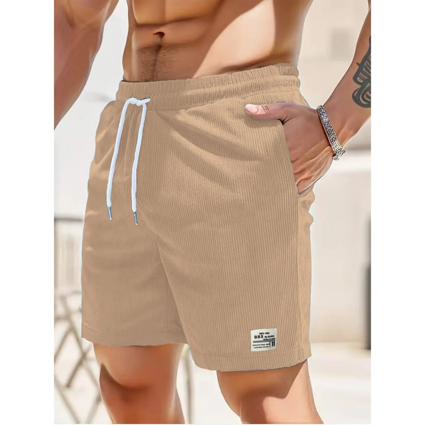 Short Décontracté avec Poches Spacieuses pour Homme | Idéal pour l'Été