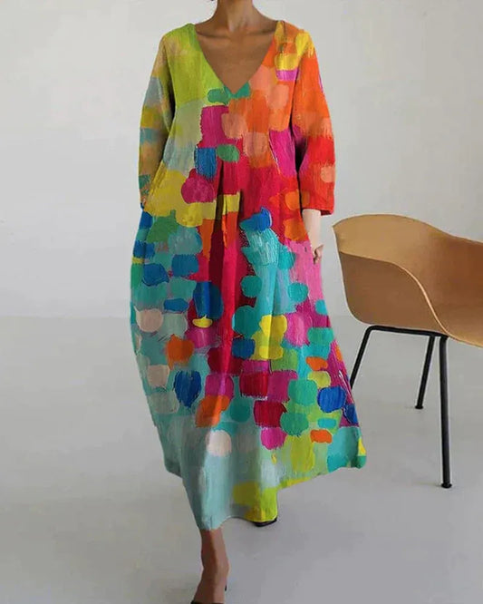 Robe d’Été à Imprimé Coloré pour Femme | Idéale pour les Journées Chaudes