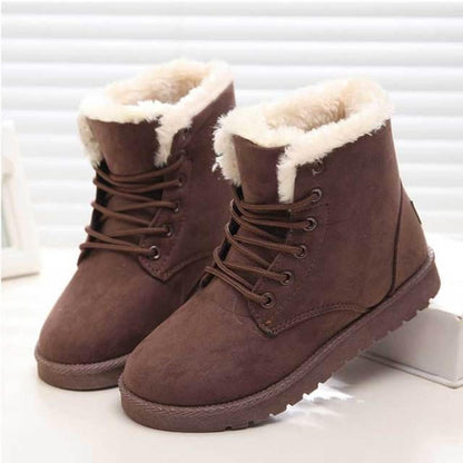 Chaussures À Lacets avec Semelles Antidérapantes pour Femmes | Idéal pour L’Hiver