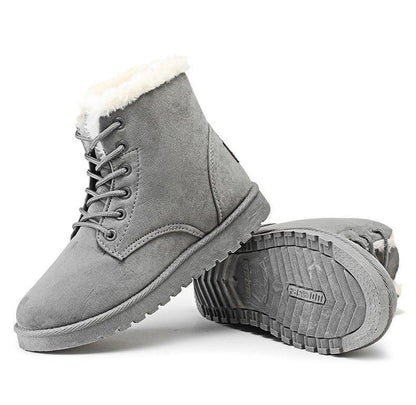 Chaussures À Lacets avec Semelles Antidérapantes pour Femmes | Idéal pour L’Hiver