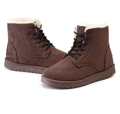 Chaussures À Lacets avec Semelles Antidérapantes pour Femmes | Idéal pour L’Hiver