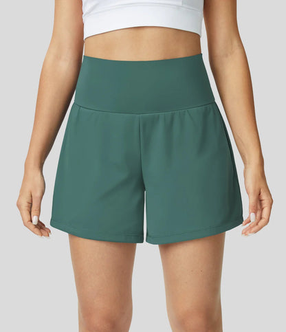 Short de Sport avec Taille Haute et Short Intérieur pour Femme | Idéal pour Yoga et Entraînement