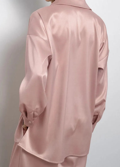 Ensemble Deux Pièces À Coupe Ample avec Chemise À Manches Longues pour Femmes | Idéal pour La Détente Ou Les Sorties Décontractées