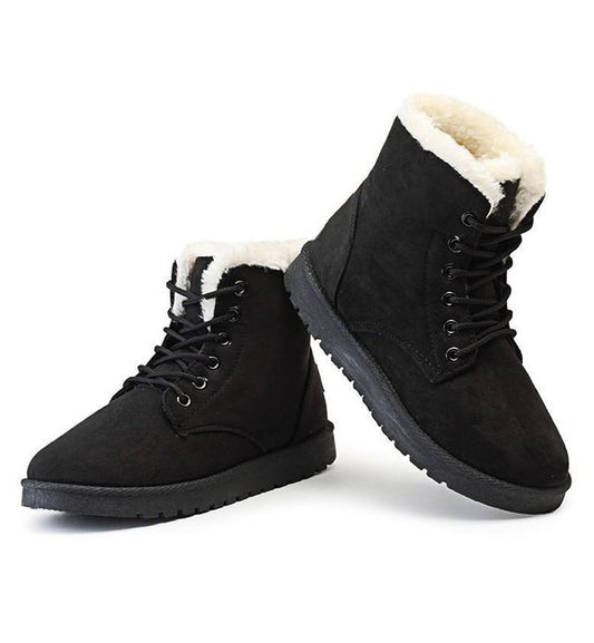 Chaussures À Lacets avec Semelles Antidérapantes pour Femmes | Idéal pour L’Hiver